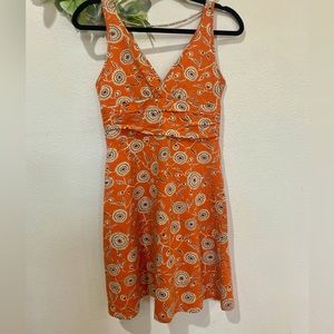 Patagonia Floral Cotton Spandex Sleeveless Dress Small